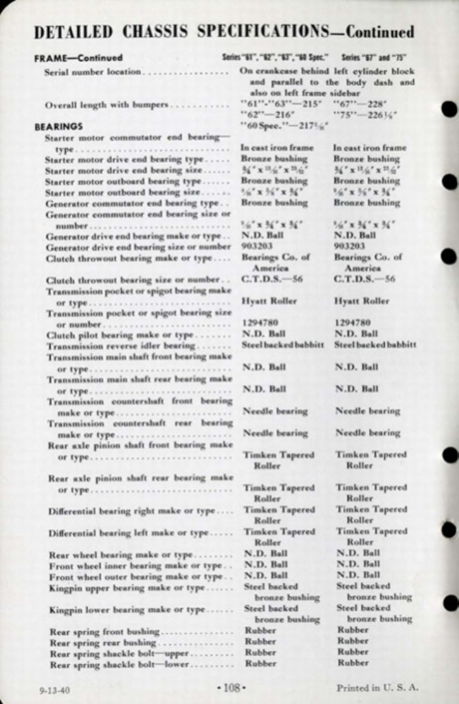 1941 Cadillac Salesmans Data Book Page 51